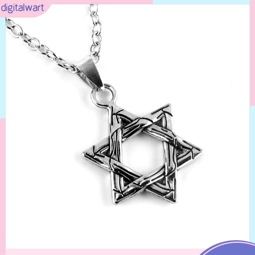 Vòng cổ mặt hình ngôi sao 6 cánh phong cách hiphop thời trang cho nam nữ