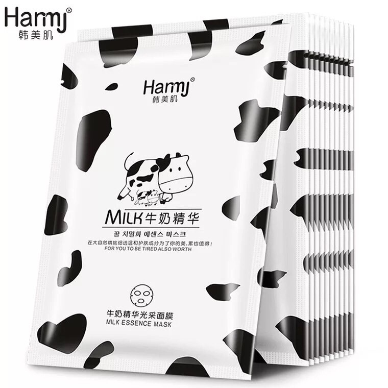 Combo 10 miếng mặt nạ sữa bò Hanmj