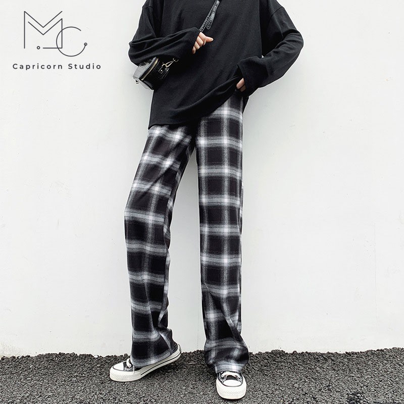 Quần kẻ caro phong cách Ulzzang Hàn Quốc dễ phối đồ [MinC.Studio - MCQ003]