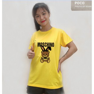 Áo Thun Con Thỏ Phong Cách Hàn Quốc Phối Hình Basic