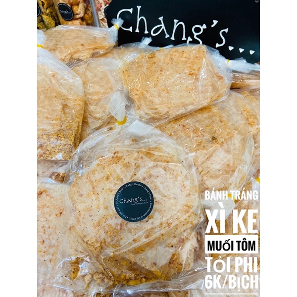 Bánh tráng xì ke muối tôm tỏi phi - Chang's Food