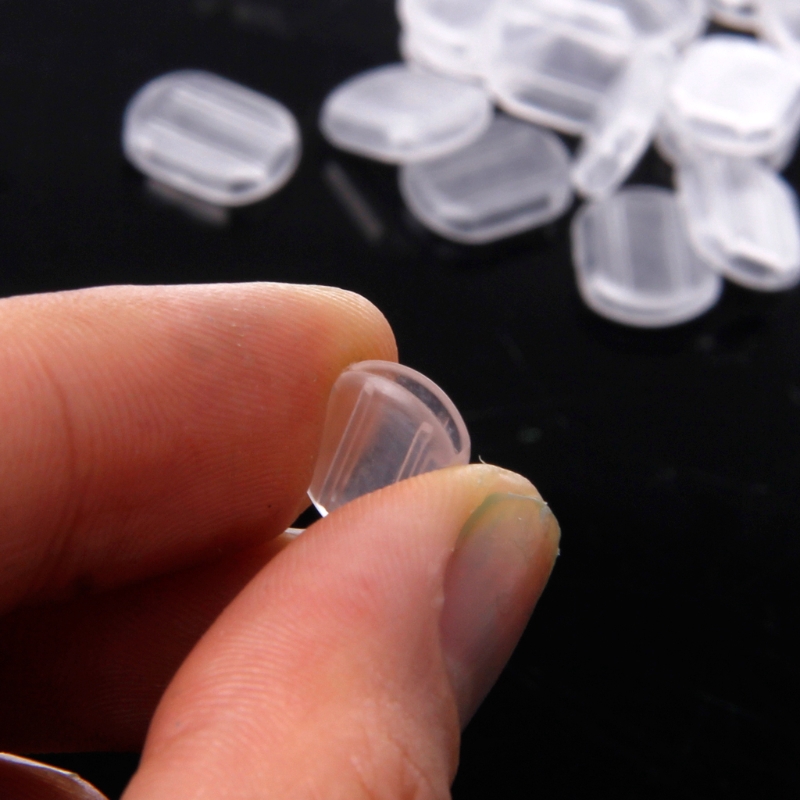Bộ 50 đệm silicone lót lỗ tai khi đeo khuyên chống tổn thương