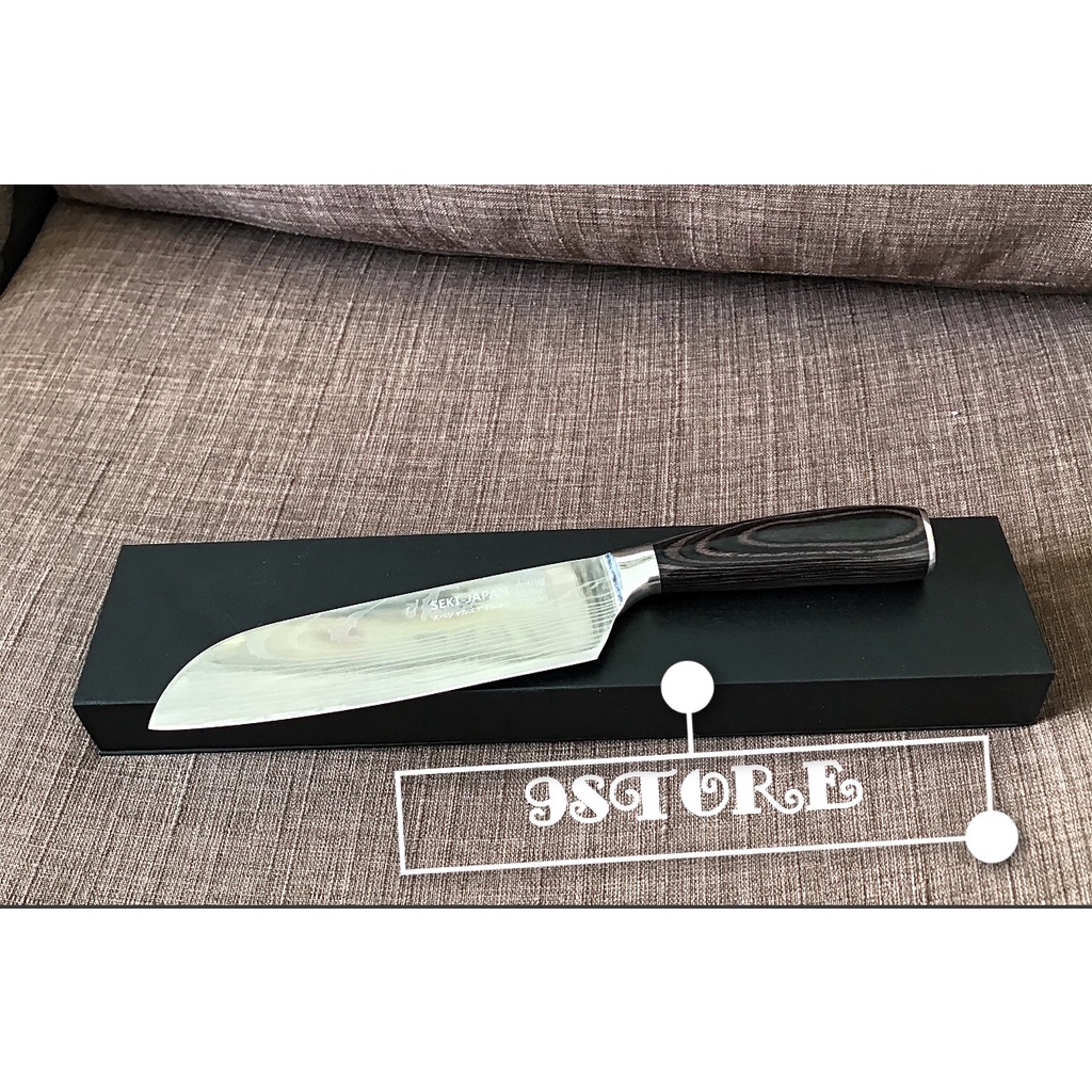 01 Dao SEKI JAPAN Damascus vân gỗ - inox sus 304 cao cấp
