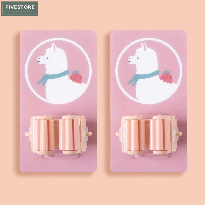 Móc dán tường kẹp cây lau nhà