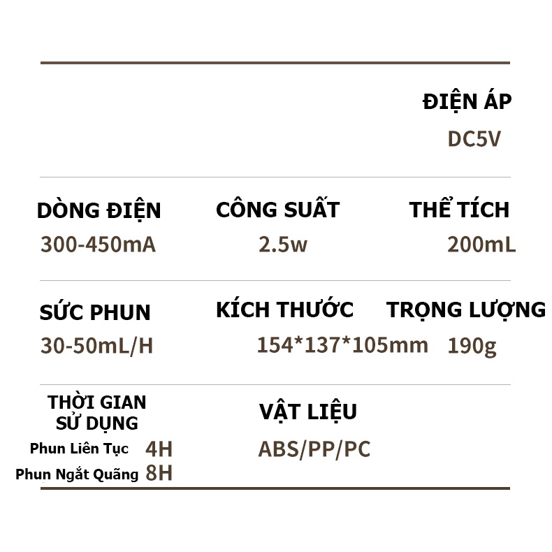 Máy Phun Sương Tạo Ẩm Phòng Ngủ, Làm Ẩm Không Khí; Mô Phỏng Hành Tinh Sáng Tạo Để Bàn; Có Chức Năng Đèn Ngủ