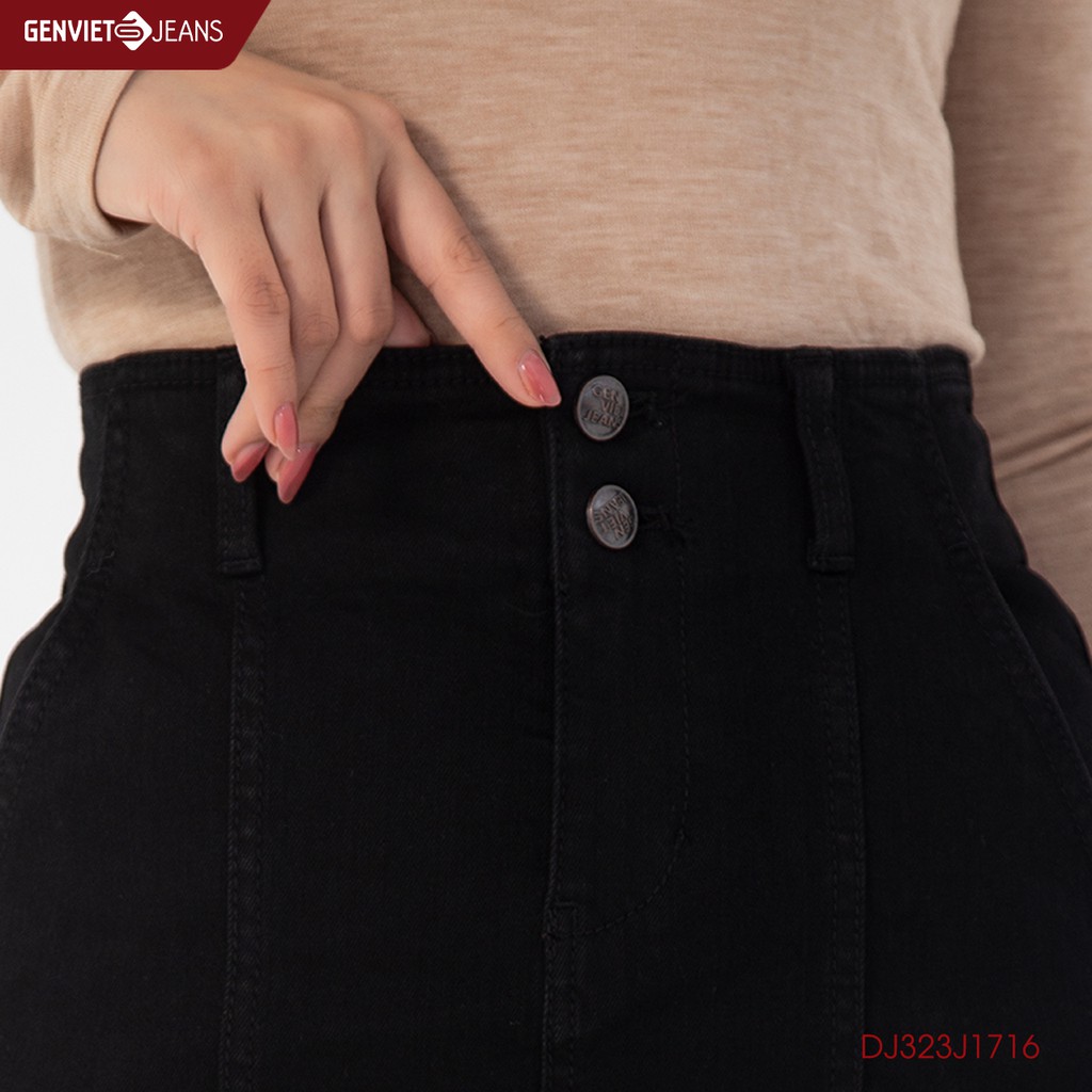 Chân Váy Jeans Nữ Genviet Ôm DJ323J1716