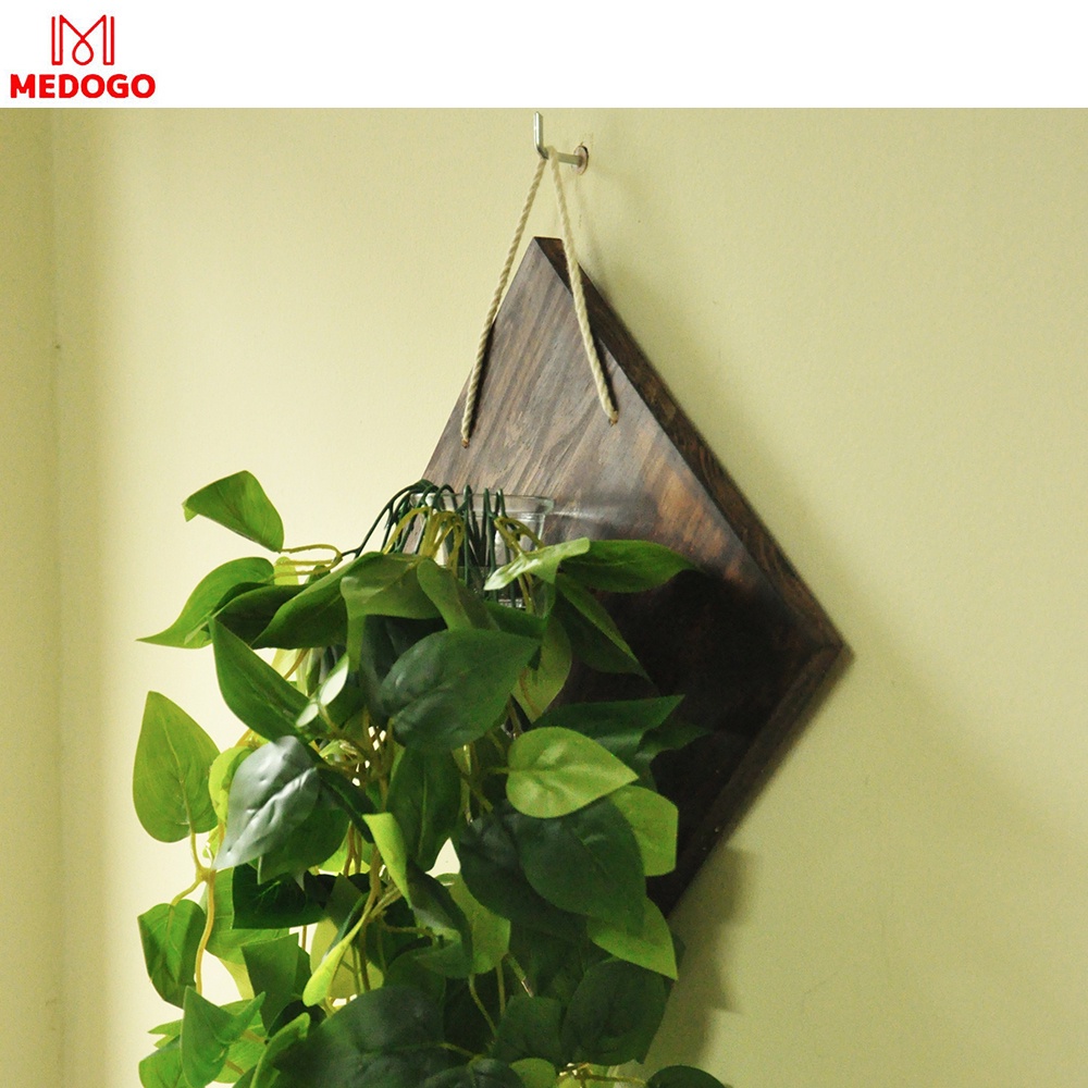 KHUNG GỖ TREO TƯỜNG TRỒNG CÂY THỦY SINH LỌ HOA THỦY TINH, BẢNG GỖ TREO TƯỜNG DECOR TRANG TRÍ NHÀ CỬA BAN CÔNG HÌNH VUÔNG