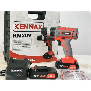 Máy khoan cầm tay - Máy khoan pin - Máy khoan - Máy Khoan Pin Li-ion Kenmax Km20v