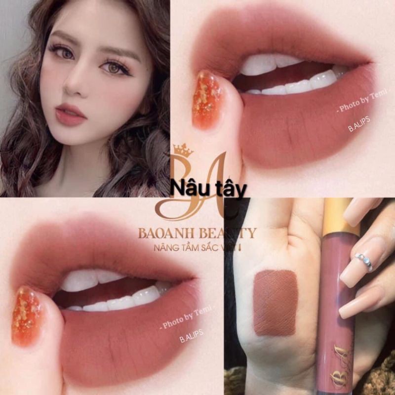 [Nâu tây] Son BA Beauty vellvet lips lắp vàng hot trend 2021 | BigBuy360 - bigbuy360.vn