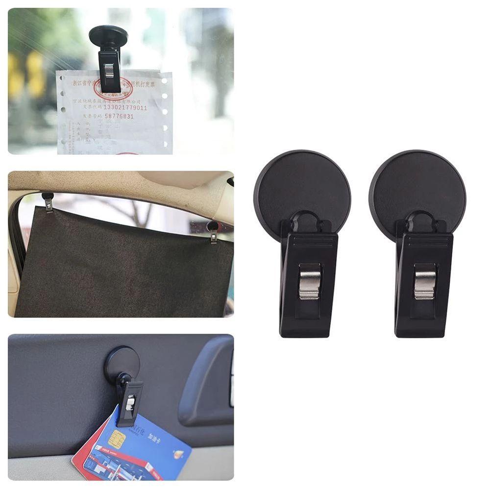 Kẹp Nhựa ABS Tự Dính Gắn Tấm Che Nắng Trong Xe Hơi