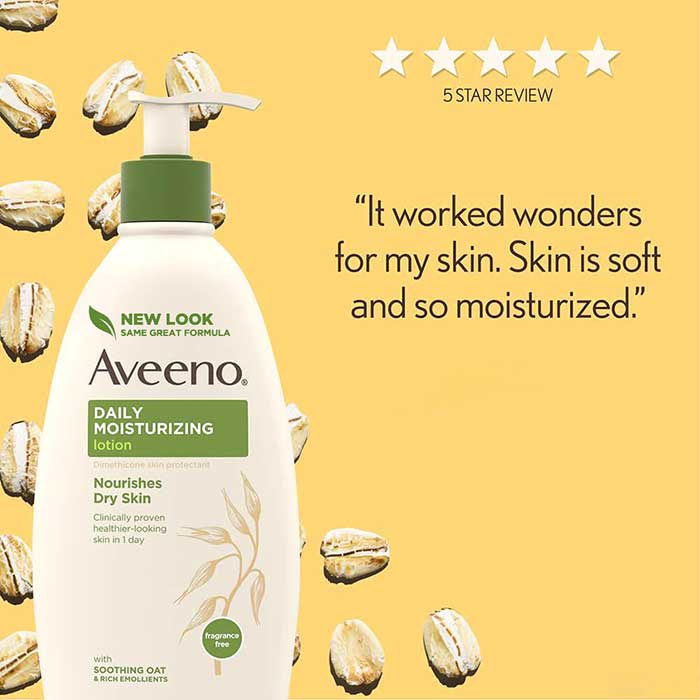 Kem dưỡng thể toàn thân Aveeno Daily Moisturizing Lotion Nourishes Dry Skin 591ml Mỹ