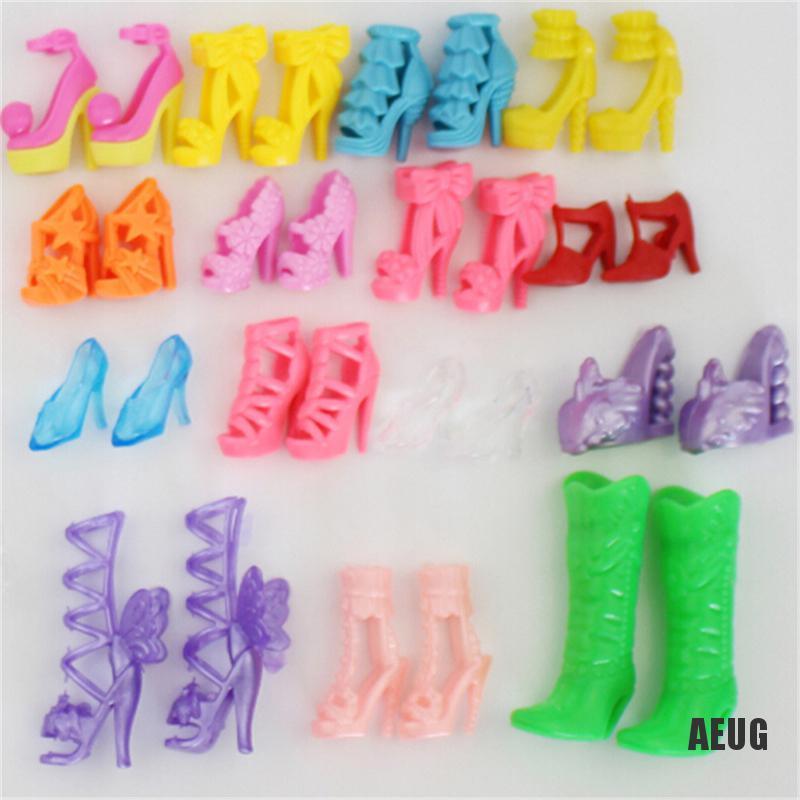 Set 10 Đôi Giày Cao Gót Cho Búp Bê Barbie