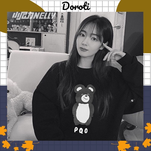 Áo Sweater Thu Đông Nelly Heybig Nam Nữ Kiểu Dáng Unisex Phong Cách Hàn Quốc Form Rộng Chất Liệu Nỉ SWT06 | BigBuy360 - bigbuy360.vn