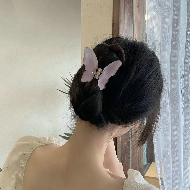 Kẹp Tóc Hình Bướm Bằng Acrylic Thời Trang Cho Nữ
