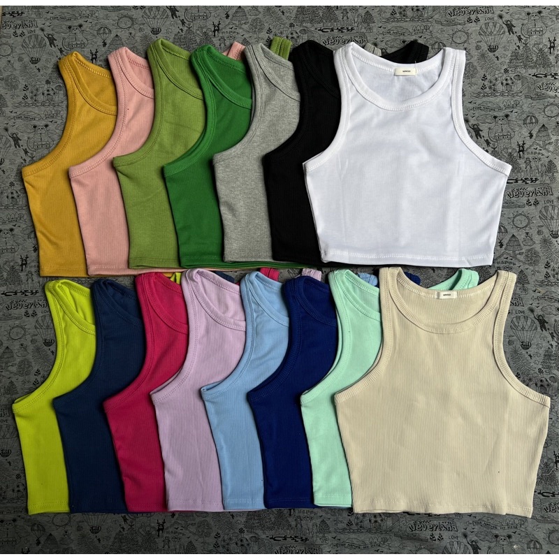 ÁO CROPTOP BA LỔ CHẤT LEN TĂM SỊN SÒ(HÀNG XẤU HÀNG LỔI BAO ĐỔI TRẢ MIỄN PHÍ)