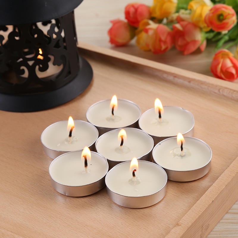 Nến Tealight Hộp 50 Viên Cháy 2 Giờ Không Mùi, Không Khói