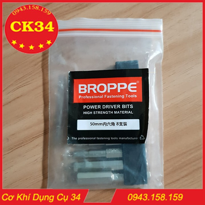 Bộ 8 đầu lục giác dành cho khoan, máy bắn vít