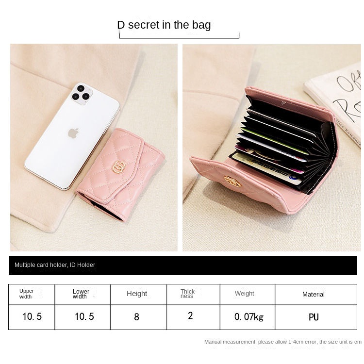 Ví Đựng Thẻ Dáng Ngắn Siêu Mỏng Phong Cách Cổ Điển Thời Trang 2022 Cho Nữ