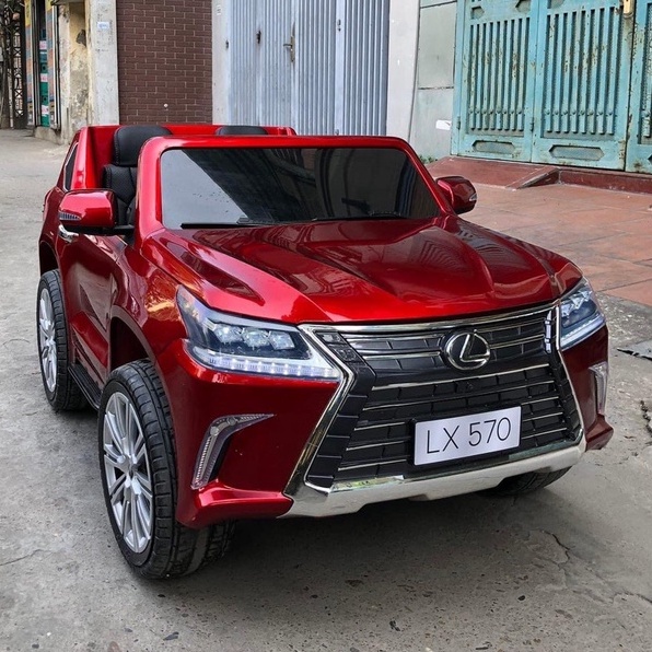 Ô Tô Điện LEXUS 570 Ghế Nệm Da, Bánh Cao Su, Sơn Tĩnh Điện 4 Động Cơ (Đỏ-Trắng-Xanh-Đen)