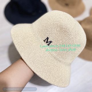 Mũ cói vành tròn tiểu thư
