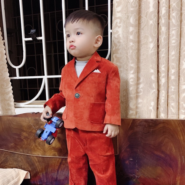 Set vest bé trai 1t
