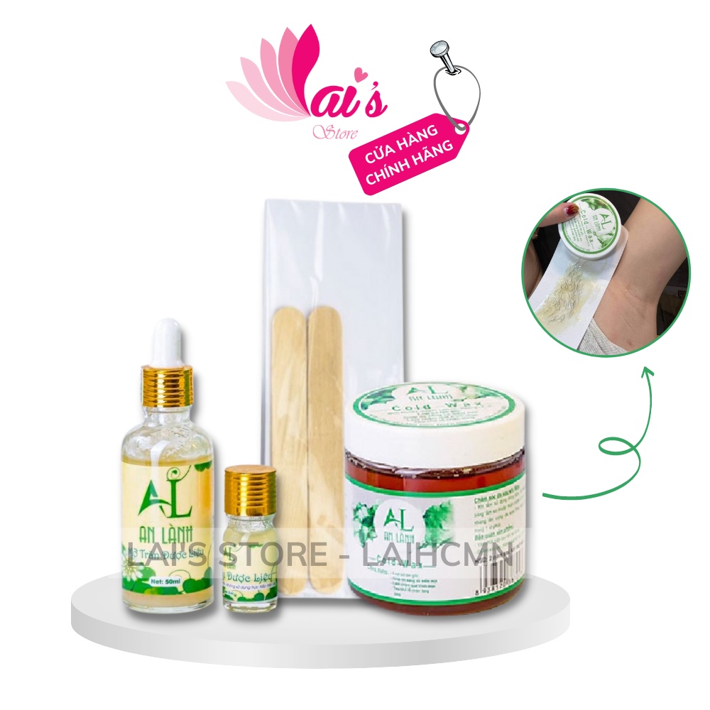 Wax Lông An Lành &amp; Mỡ Trăn An Lành Sáp Wax Lông Lạnh Wax Lông Nách Tay Chân Hiệu Quả  An Toàn Cho Da - LAI'S STORE