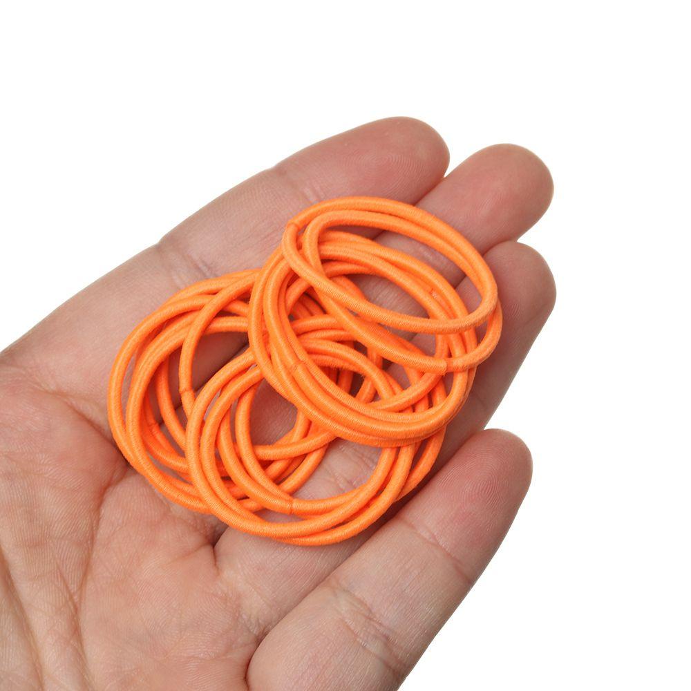 Bộ 100 Dây Buộc Tóc Cao Su Nylon 3CM Cho Nữ Giá Đỡ