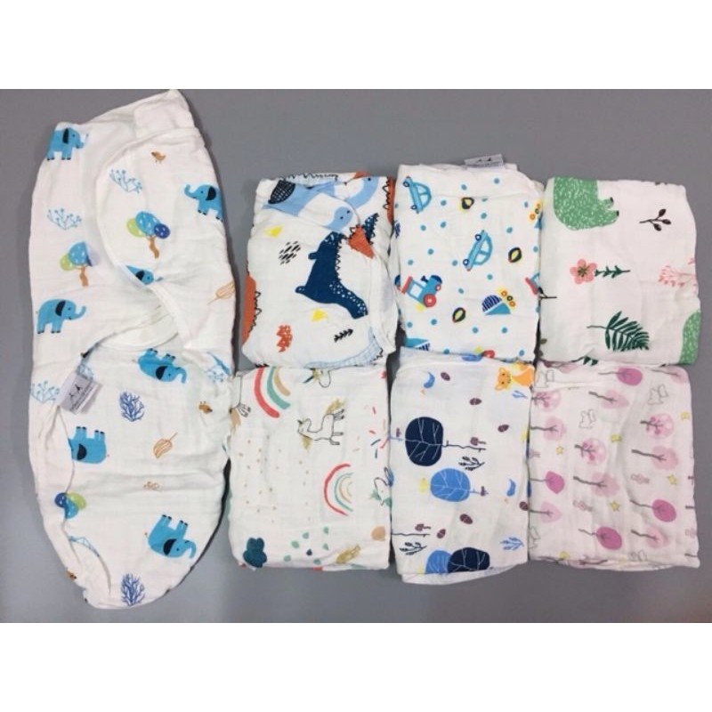 Ủ Kén Xô Sơ Sinh Aden and Anais 2 lớp Mềm Mại Cho Bé