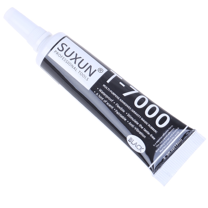 Tuýp Keo Dán Nhựa T-7000 15ml T7000 Siêu Dính Màu Đen Dùng Để Sửa Chữa Điện Thoại Tiện Dụng