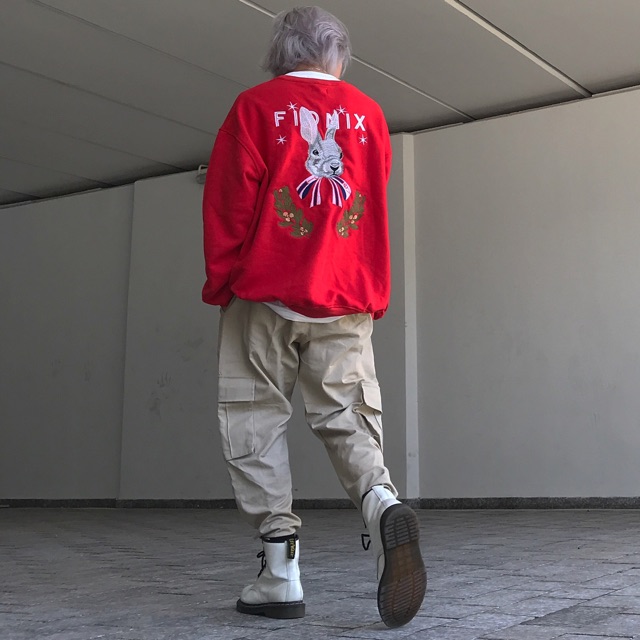 Bunny Sweater Red - áo sweater thêu đỏ