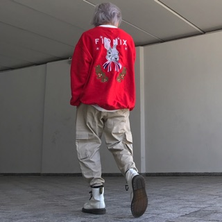 Bunny Sweater Red - áo sweater thêu đỏ