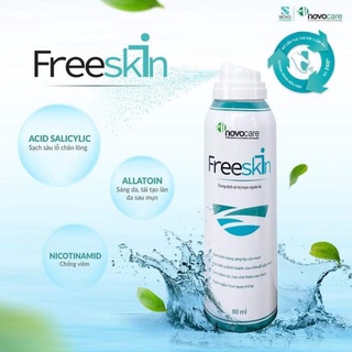 Xịt mụn lưng Freeskin, mụn cơ thể, viêm chân lông giảm thâm mụn