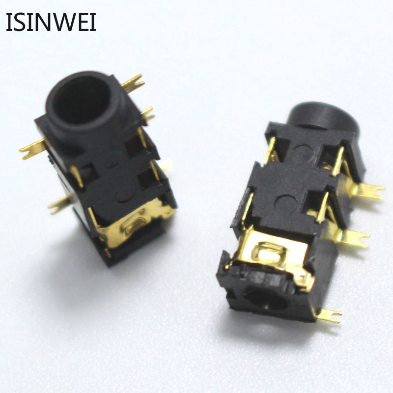 Set 10 Đầu Nối Âm Thanh PJ-327A 3.5mm PJ327A 5P SMD 3 + 2 Pin Mạ Vàng Chuyên Dụng