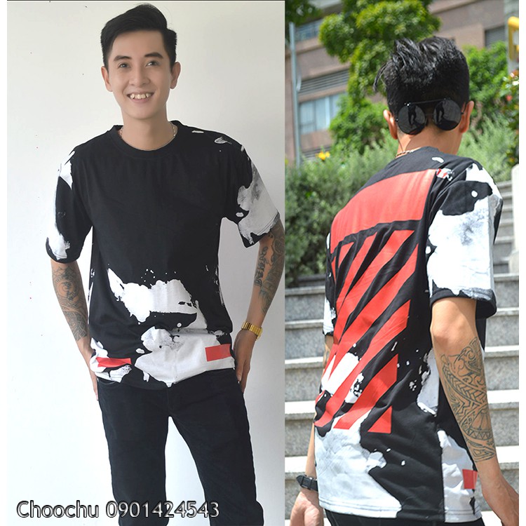 Áo thun OFF WHITE Họa tiết form Oversize