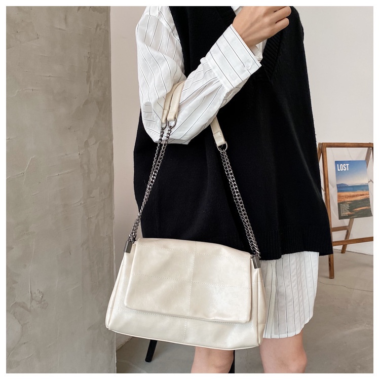 Túi đeo vai IELGY cỡ lớn họa tiết hình thoi phong cách đơn giản thời trang cho nữ