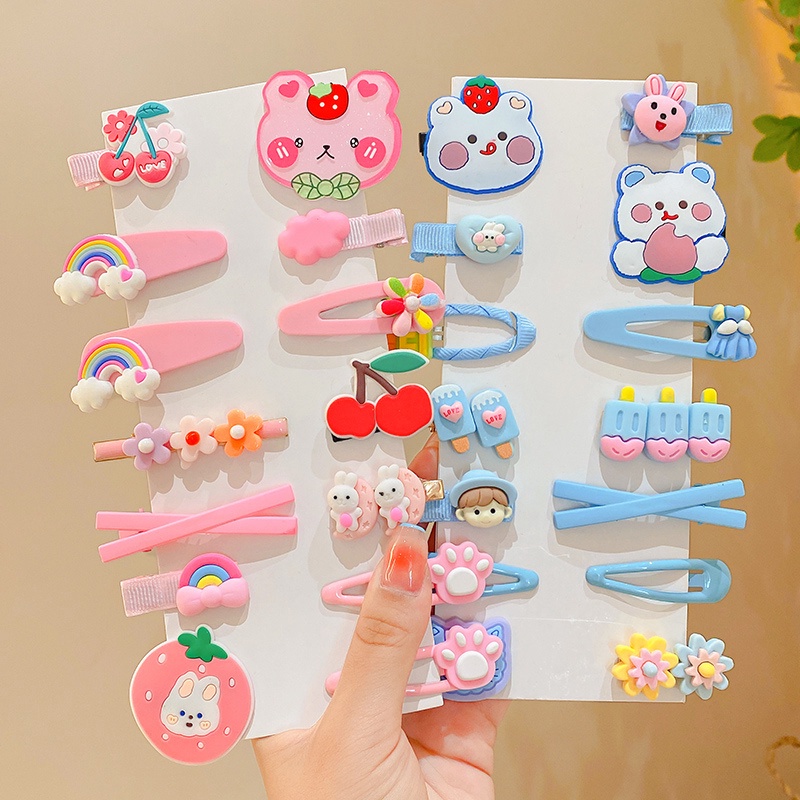 Set 14 Kẹp Tóc Hình Mèo Dễ Thương Cho Bé Gái