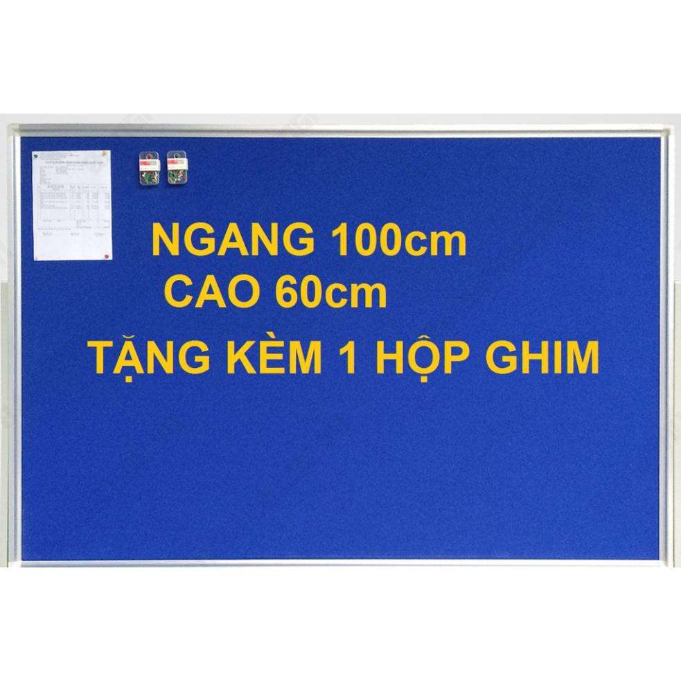 BẢNG GHIM NỈ TREO TƯỜNG KÍCH THƯỚC 60 X 100 TẶNG KÈM GHIM