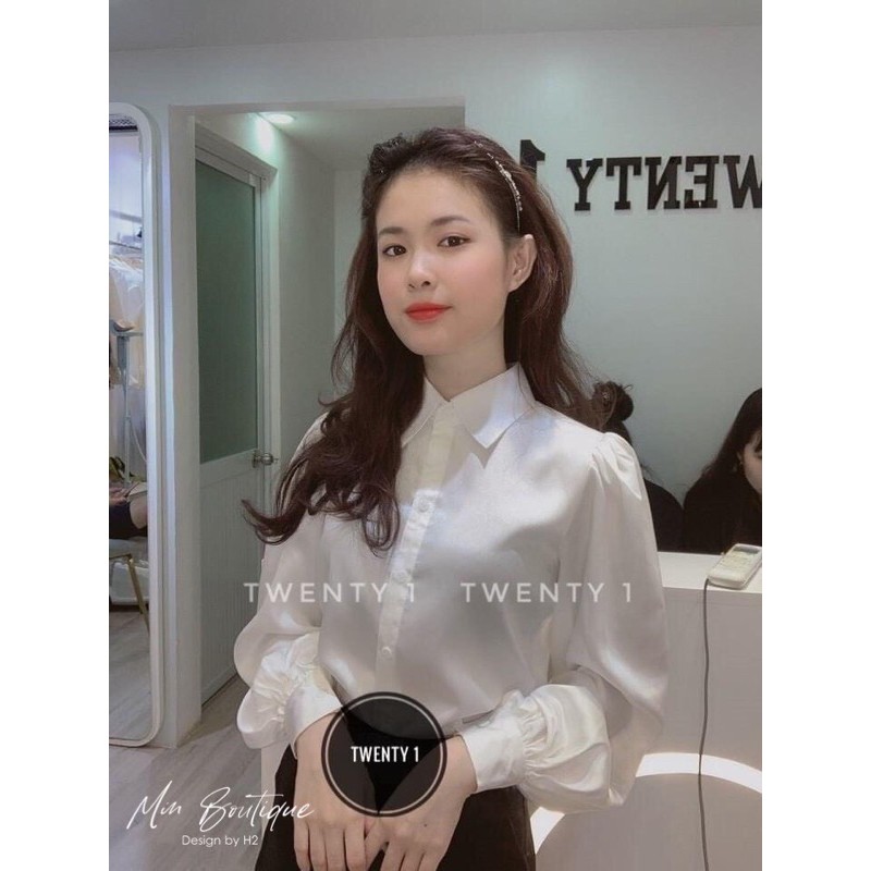 BÁN SỈ ÁO SƠ MI LỤA TRẮNG CHO NỮ