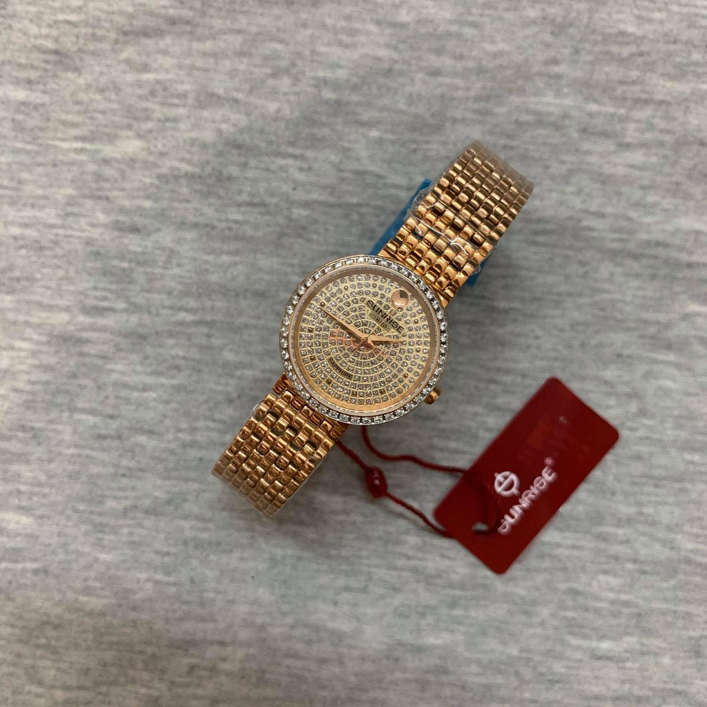 Đồng hồ Sunrise nữ chính hãng Nhật Bản L9807RG - kính saphire chống trầy - bảo hành