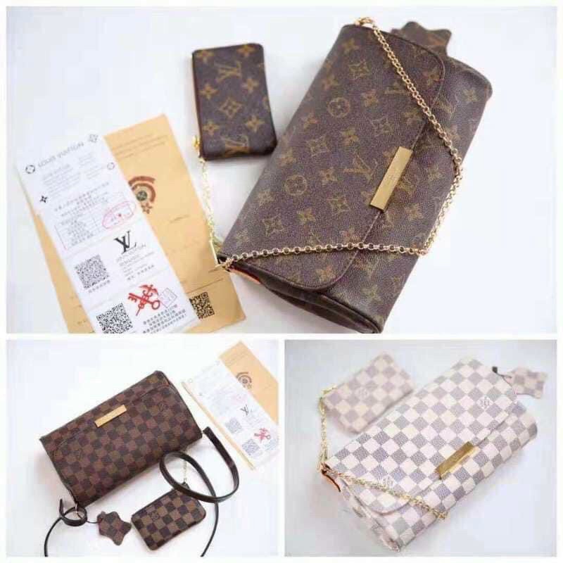 Set Lv kèm ví có dây đeo