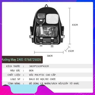 Basic Backpack Degrey Trắng - BBD Trắng-SHOP balo_5035