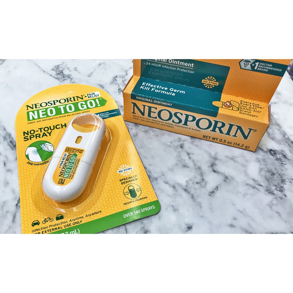 Xịt giảm đau khử trùng Neosporin Neo to Go