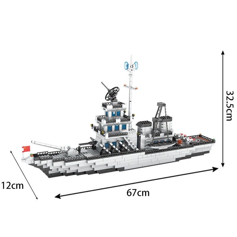 Đồ chơi lắp ráp Tàu Chiến TC1125 Hộp Giấy lắp ghép mô hình máy bay, robot, các phương tiện bảo vệ bờ biển