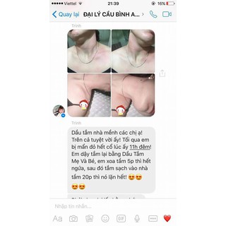 sữa tắm mẹ và bé cầu bình an