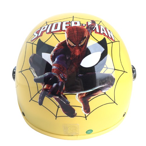 Nón bảo hiểm trẻ em siêu đẹp - Dành cho bé từ 3 đến 6 tuổi - Asia MT103KS - Spider Man - Vòng đầu 50-52cm