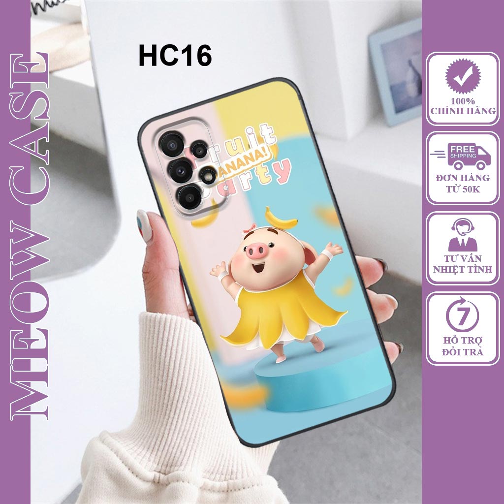 Ốp dẻo Samsung A13 4G, A23 4G, A33 5G, A53 5G, A73 5G in hình heo con dễ thương