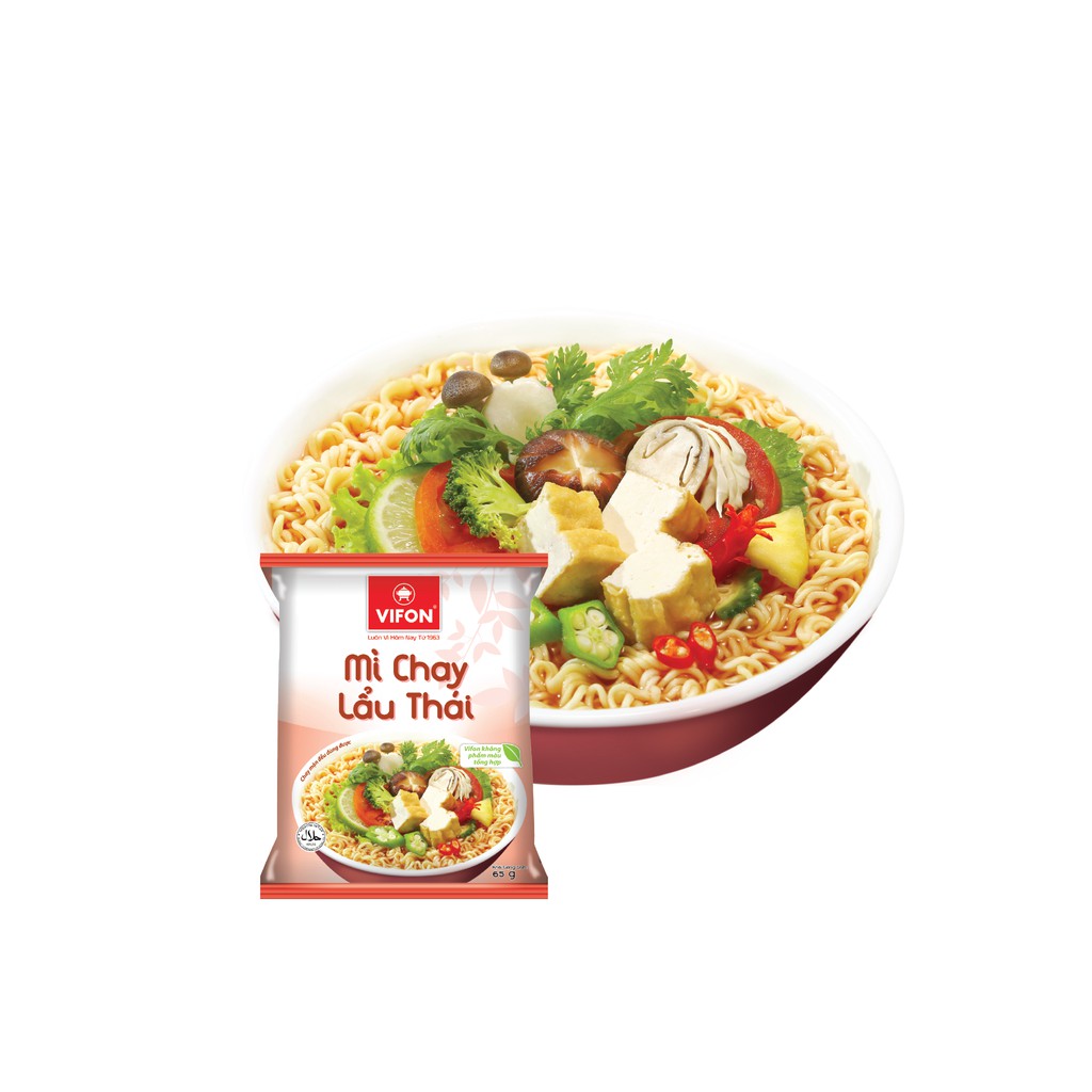 Thùng 30 Gói Mì Chay Lẩu Thái VIFON 65g/Gói | BigBuy360 - bigbuy360.vn
