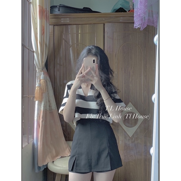 set áo crt + quần váy | BigBuy360 - bigbuy360.vn