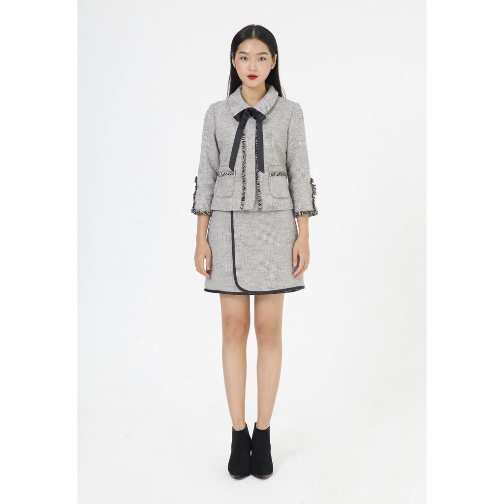De Leah - Chân Váy Mini Kẹp Dây - Thời trang thiết kế