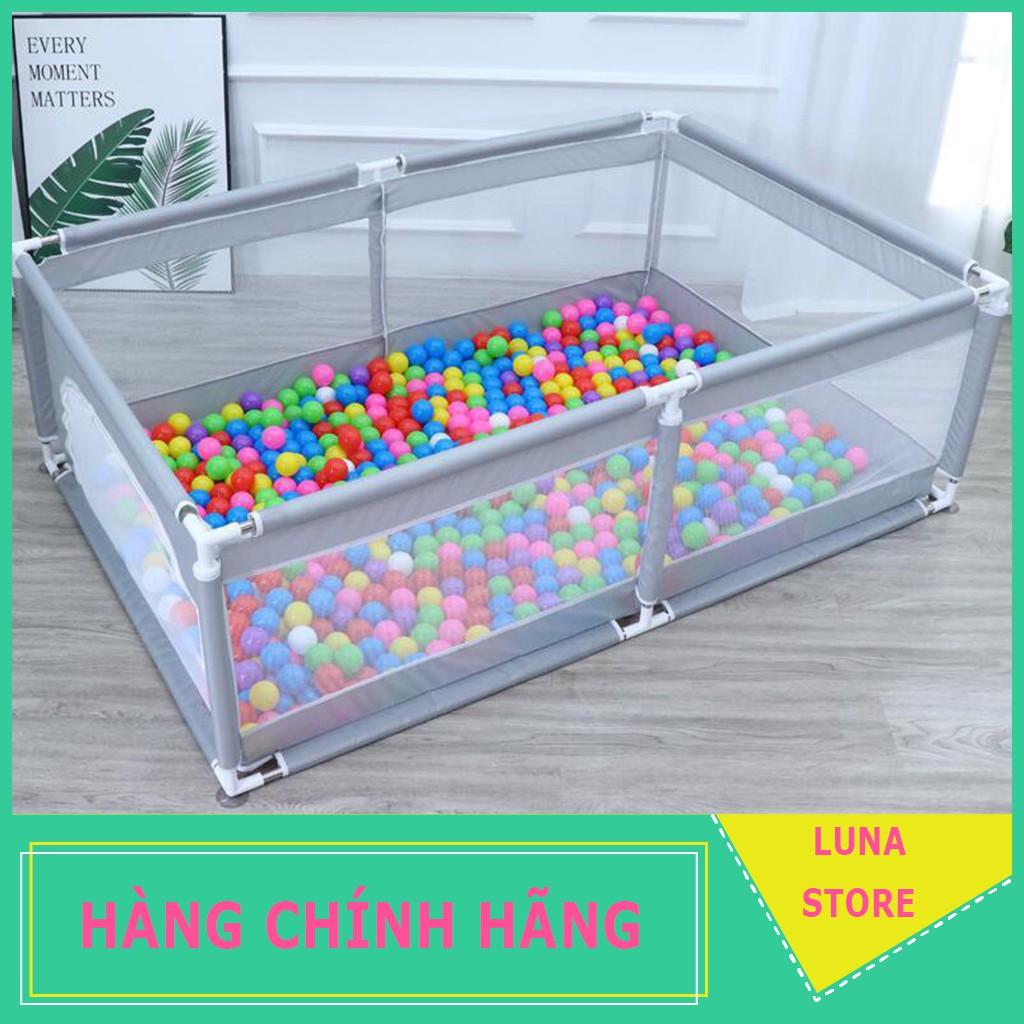 Quây bóng cho bé, nhà bóng cho bé khung inox chống va đập tặng kèm 100 quả bóng